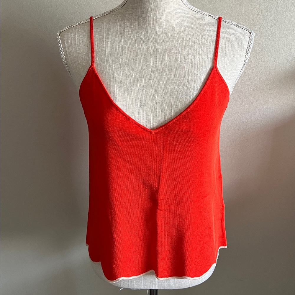 Zara Red Knit Top